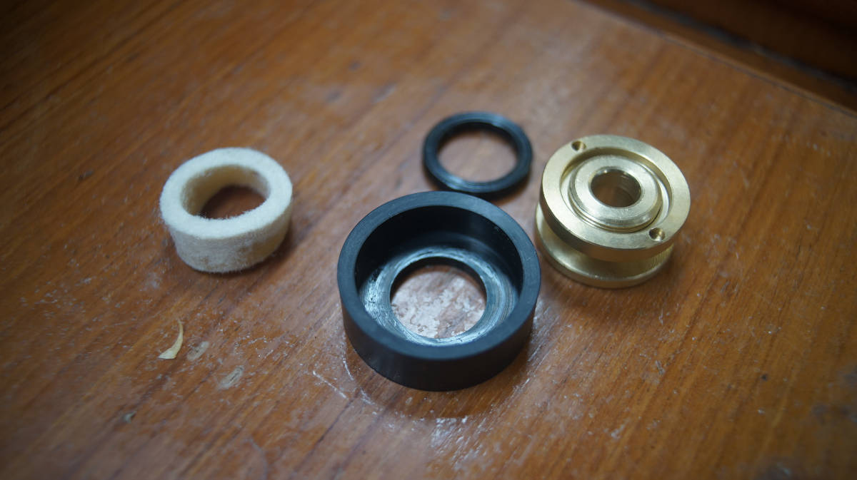 nitrile plunger washer and brass valve seal