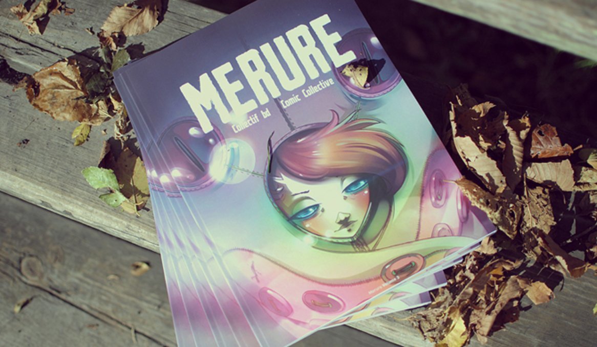 A photo of a pile of Merure 2 books on the ground, surrounded by dry autumn leaves