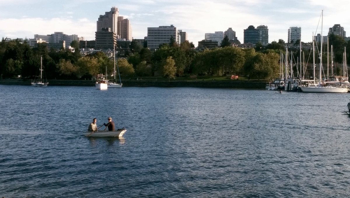 The rabbits rowing in False Creek, Vancouver. Photo courtesy of our friend Brady