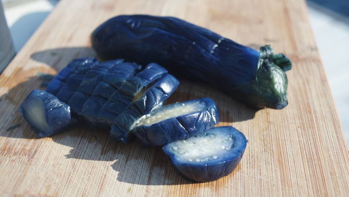 some nasu/eggplant tsukemono,