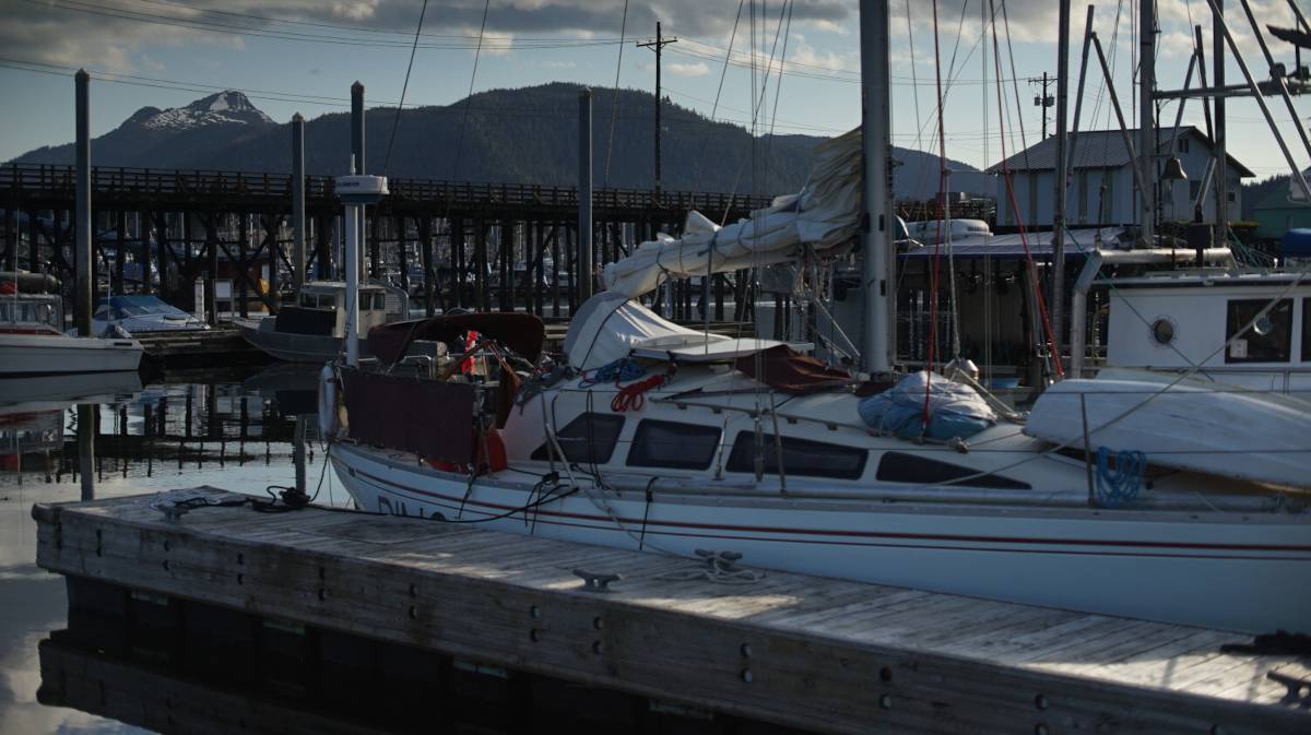 pino docked in Petersburg in the north harbor