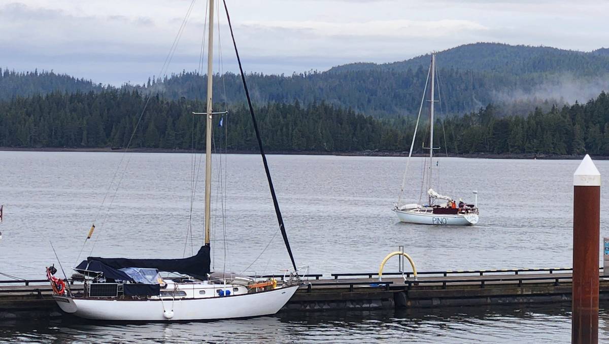 pino leaving prince rupert with sy moonshine in the foreground