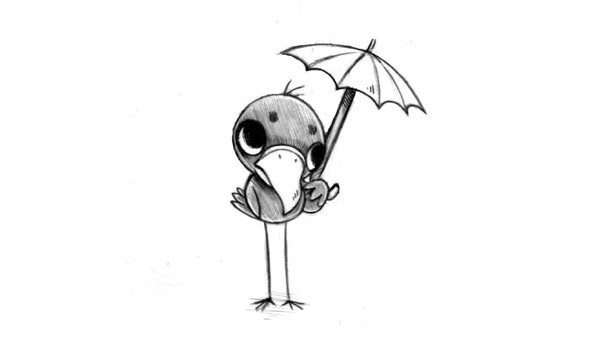 a rain bird, the mascot of ketchikan